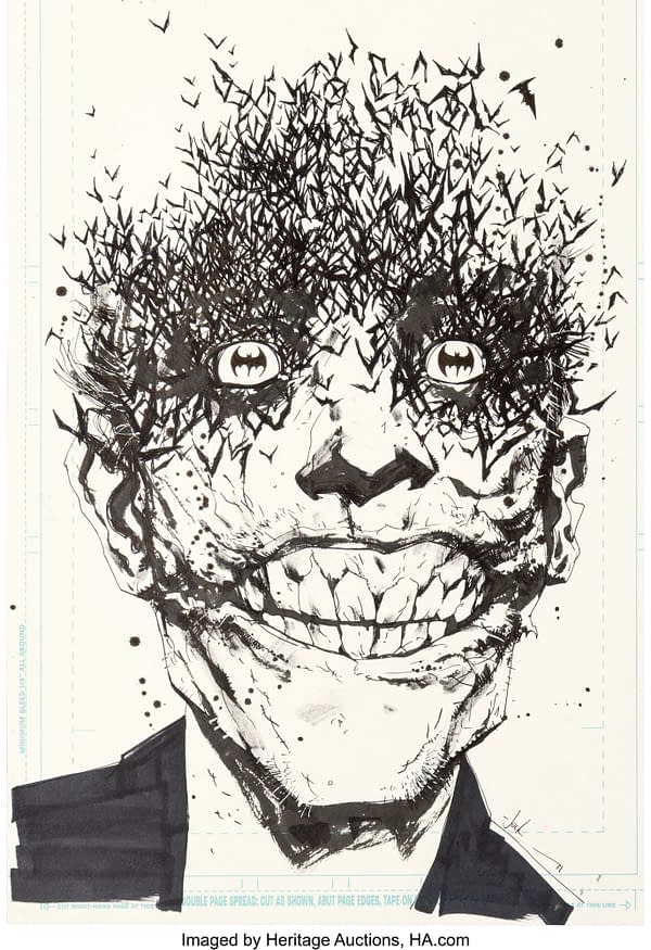 The Original Art For Jock's Most Famous Batman Cover Up for Auction