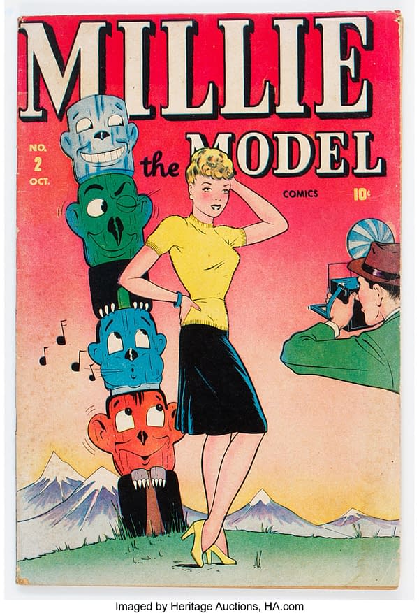 Millie the Model #2 (Marvel, 1946) featuring Millie Collins as the Blonde Phantom.