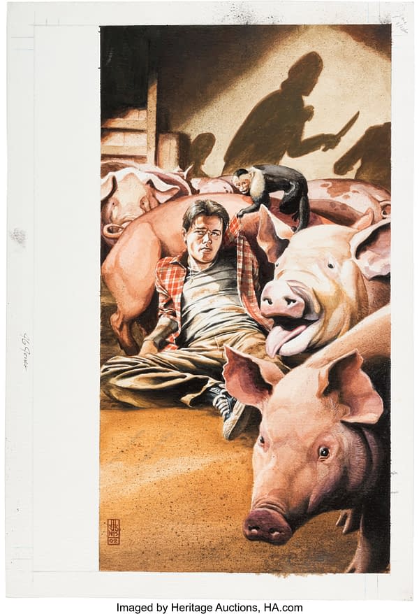 J. G. Jones Y: The Last Man #6 Cover Original Art. Credit: Heritage Auctions