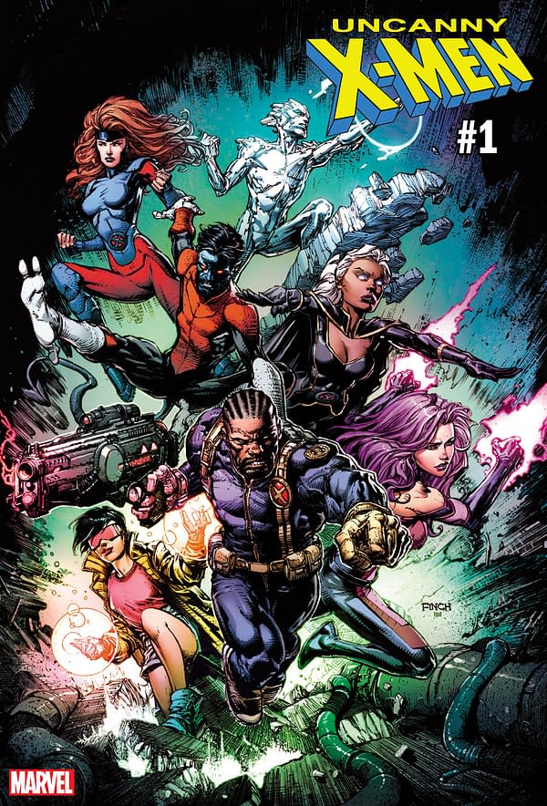 David Finch Stands With Feet on Uncanny X-Men #1 Variant