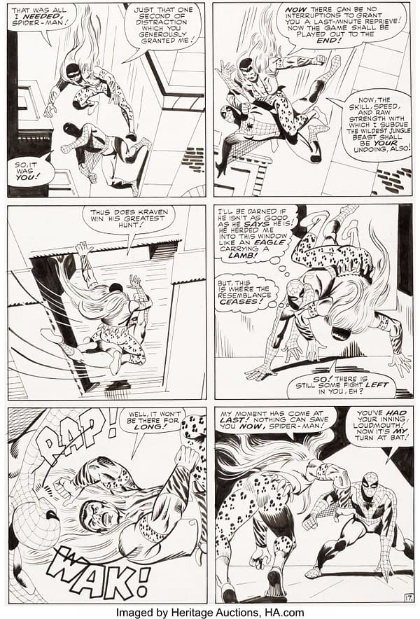 Steve Ditko Spider-Man Original Artwork Pages With Stan Lee Auctioned