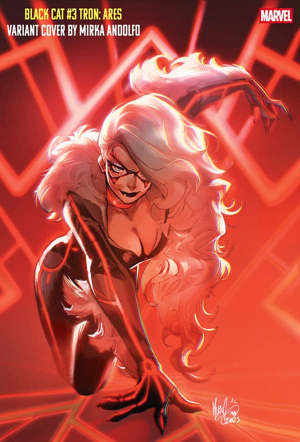 Cover image for BLACK CAT #3 MIRKA ANDOLFO TRON: ARES VARIANT