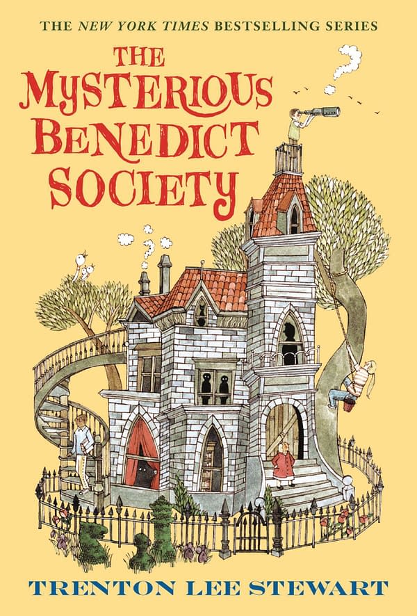 Here's the cover to The Mysterious Benedict Society, courtesy Little, Brown and Company.