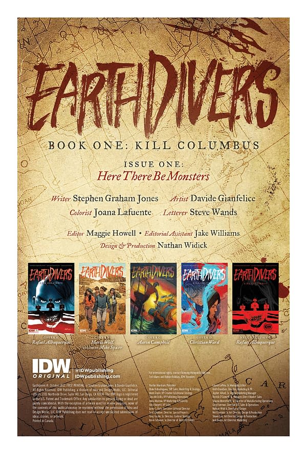 Interior preview page from Earthdivers #1