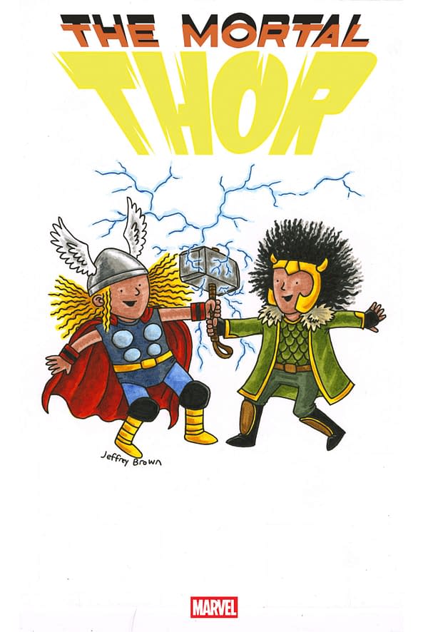 Cover image for THOR #1 JEFFREY BROWN VARIANT