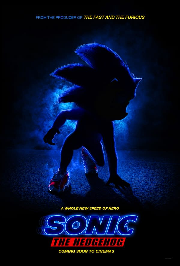 New Teaser Poster For 2019's Sonic The Hedgehog Movie