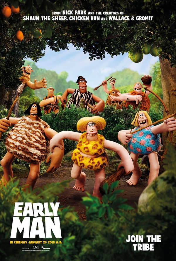 New Character Posters Released for Aardman's New Movie, Early Man