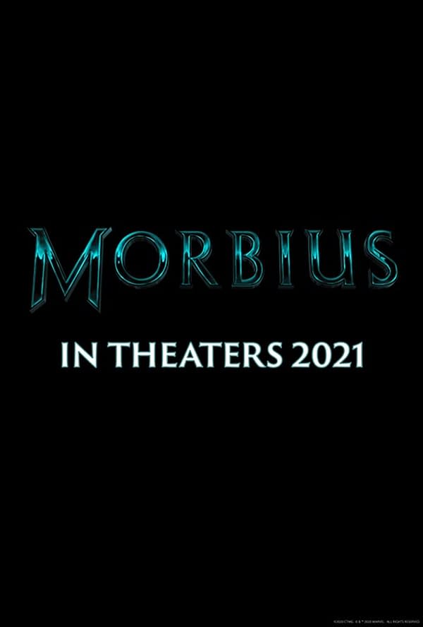 The official poster for Morbius. Image Credit: Sony Pictures