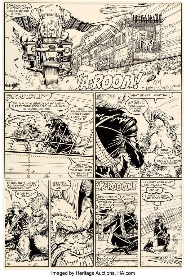 Two Pages Of Arthur Adams, Whilce Portacio's Longshot Up For Auction