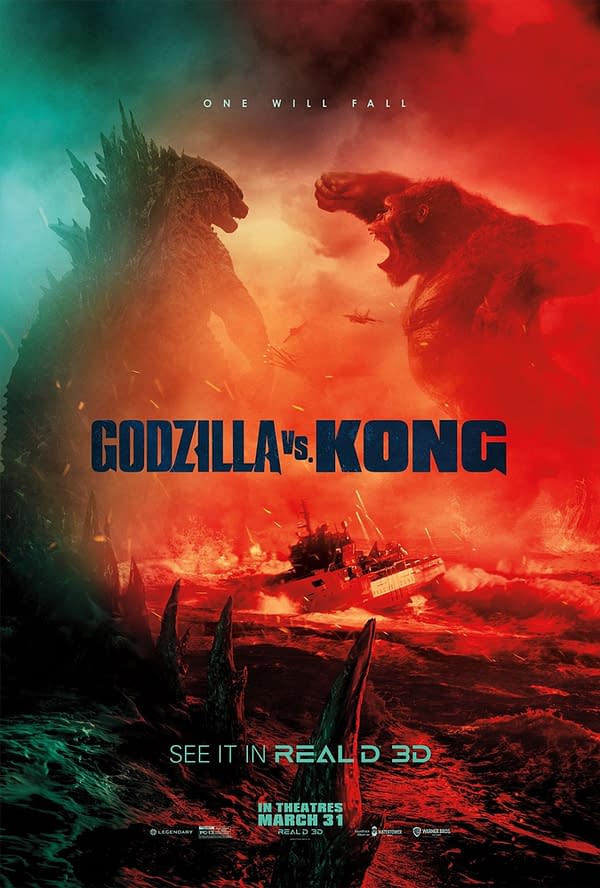 2 New Posters for Godzilla vs. Kong Promises that "One Will Fall"