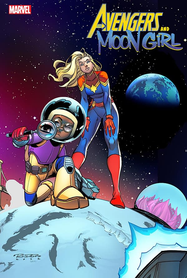 Cover image for AVENGERS & MOON GIRL 1 RANDOLPH CONNECTING VARIANT