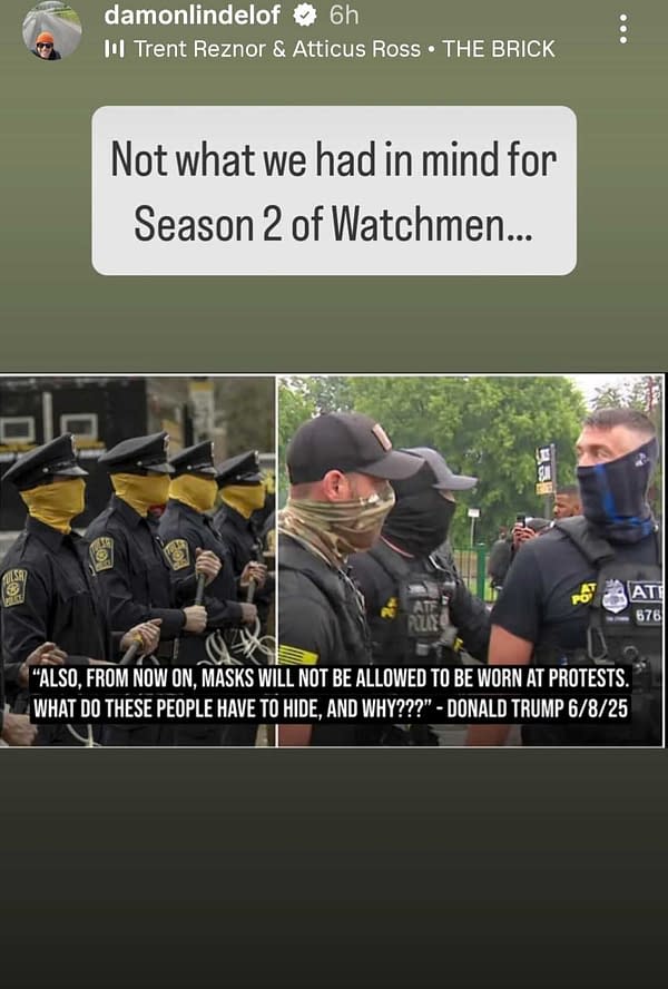 Damon Lindelof on Watchmen/LA Protests "It Was Supposed to Be Fiction"