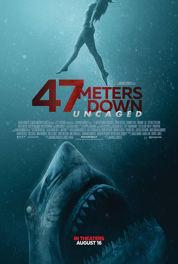 First Trailer for Sharktastic Sequel, '47 Meters Down: Uncaged'