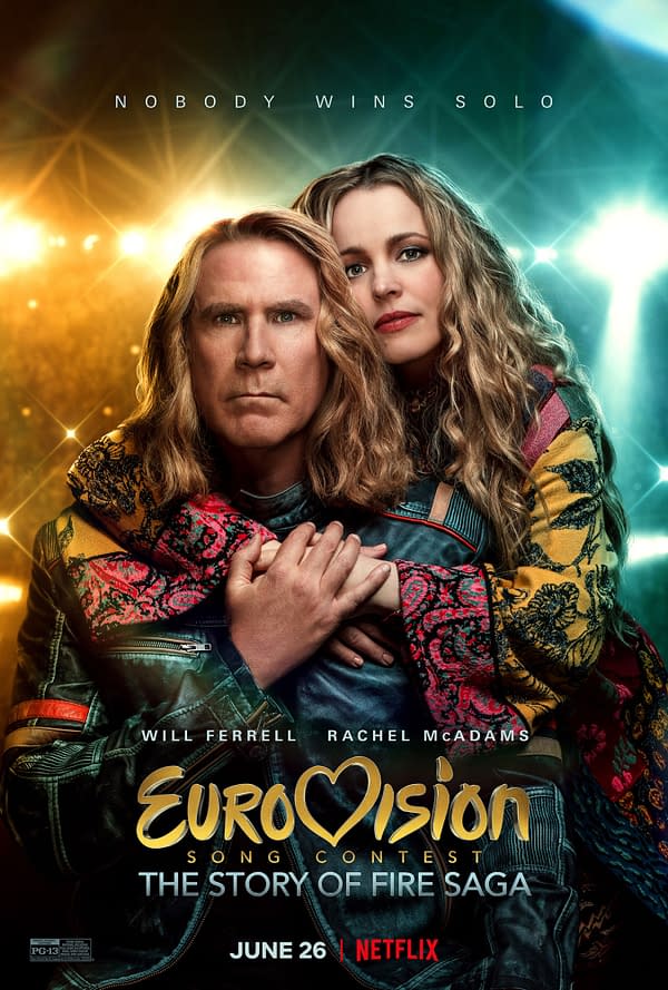 The official poster for Eurovision Song Contest: The Story of Fire Saga. Credit: Netflix