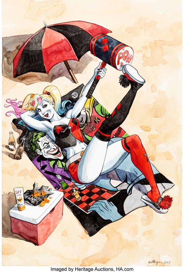 Harley Quinn Jill Thompson Cover Art Up For Auction At Heritage