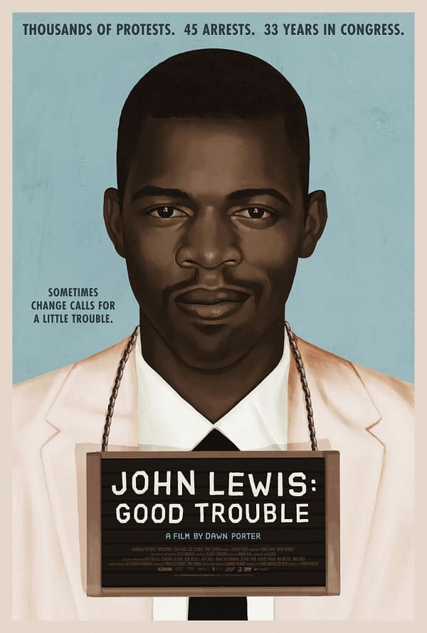 Promotional poster for John Lewis: Good Trouble, courtesy of Magnolia Pictures.
