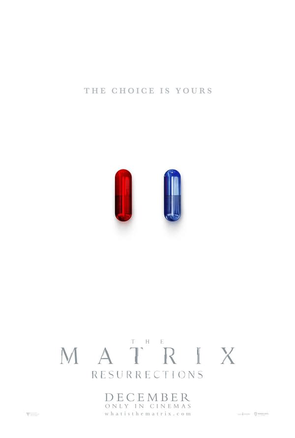 The Matrix Resurrections Poster Teases Taking the Red or Blue Pill