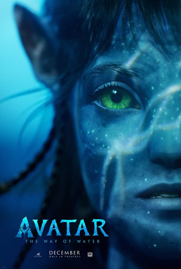 Avatar the Way of Water poster courtesy of 20th Century Studios. ©2021 20th Century Studios. All Rights Reserved.