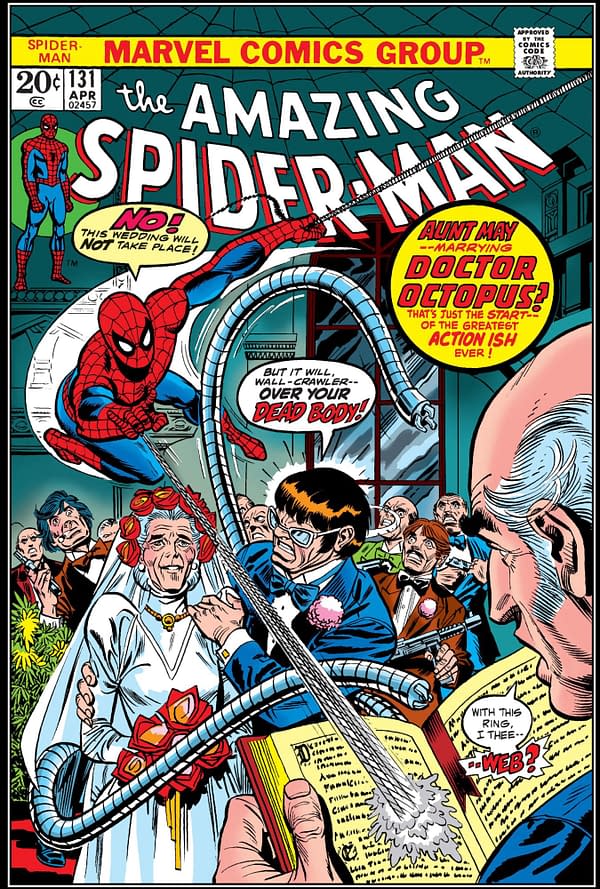 The Spider-Man/Doctor Octopus Marriage Cover Marvel Never Used