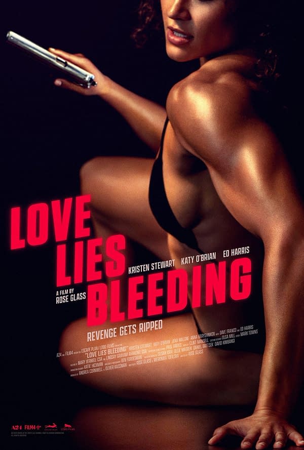A24 Releases First Poster For Love Lies Bleeding, Trailer Out Tomorrow