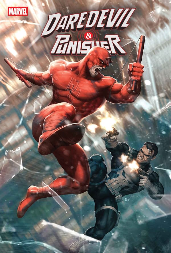 Cover image for DAREDEVIL/PUNISHER: THE DEVIL'S TRIGGER #1 KENDRICK "KUNKKA" LIM COVER