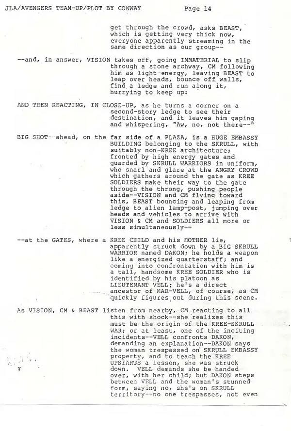 "The Plot Need Not Be The Best Possible"  Grant Morrison