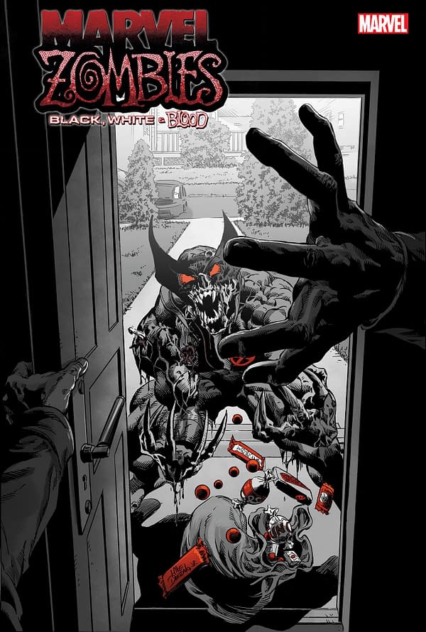 Cover image for MARVEL ZOMBIES: BLACK, WHITE & BLOOD 1 MIKE DEODATO UNEARTHED VARIANT