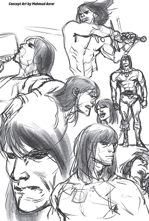 Advance Artwork From Mahmud Asrar From Marvel's Conan The Barbarian