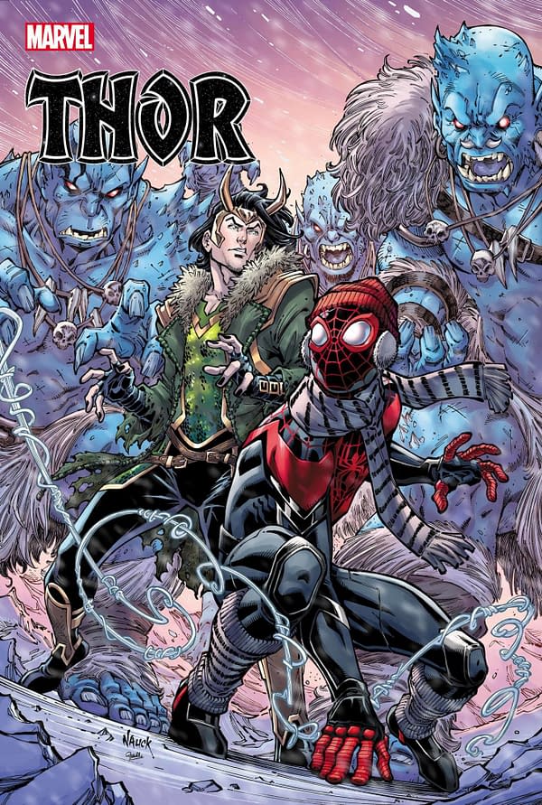 Cover image for THOR #17 NAUCK MILES MORALES 10TH ANNIV VAR