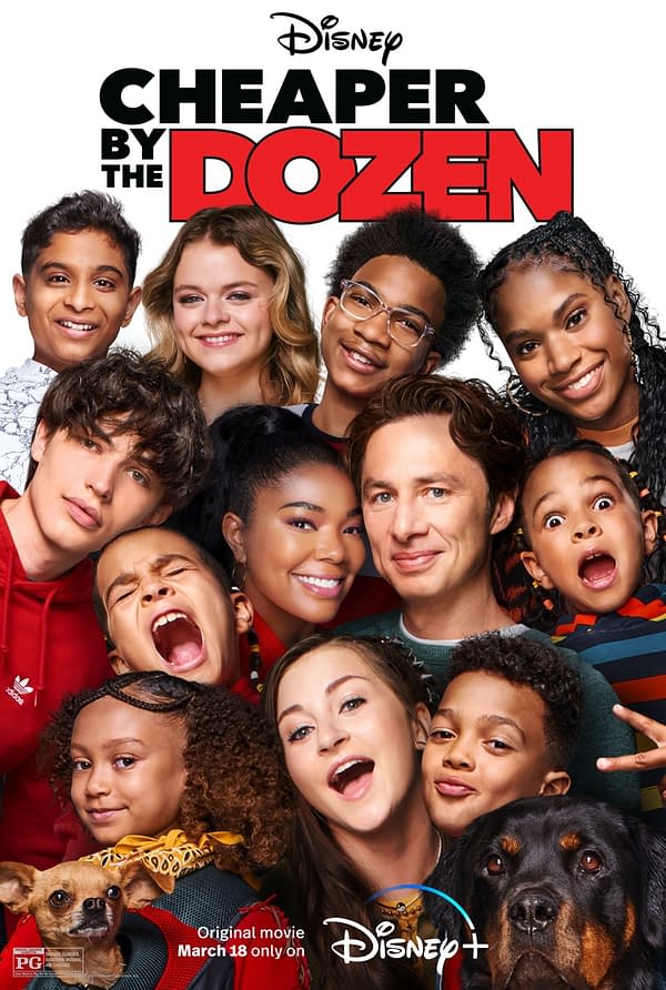 Cheaper By The Dozen Trailer Drops, On Disney+ March 18th