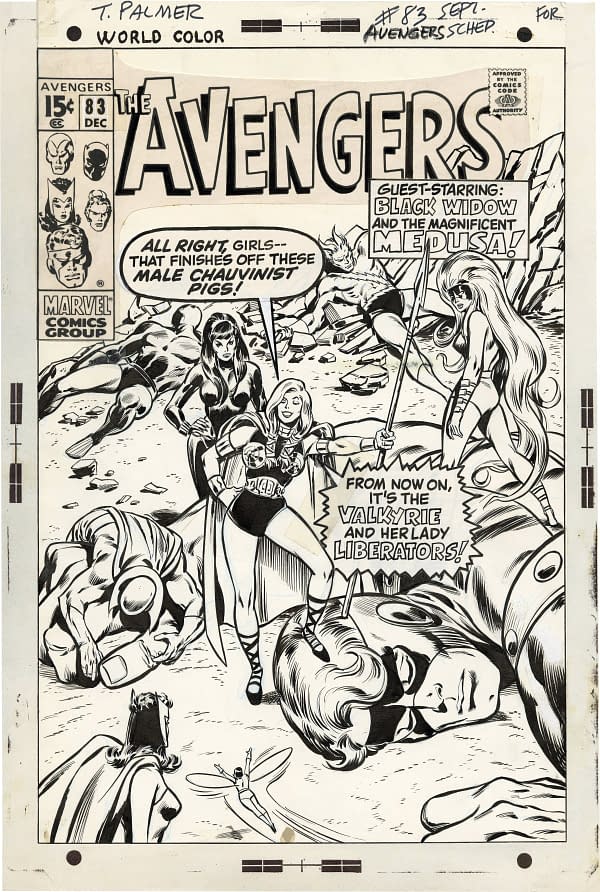 Avengers #83 cover art by John Buscema and Tom Palmer (Marvel, 1970).