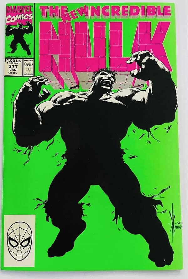 Incredible Hulk #377 cover by Dale Keown