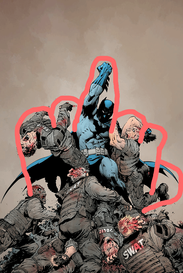 Did Greg Capullo Hide Another Hand Gesture in the Cover to #DCeased #1?