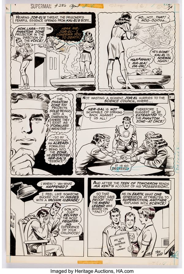 19 Pages Of Curt Swan Superman Original Artwork From $22 To $230