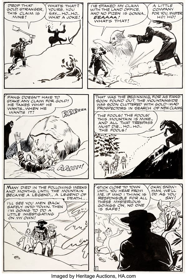 Full 10-Page Unpublished Frank Frazetta Comic From 1944 At Auction