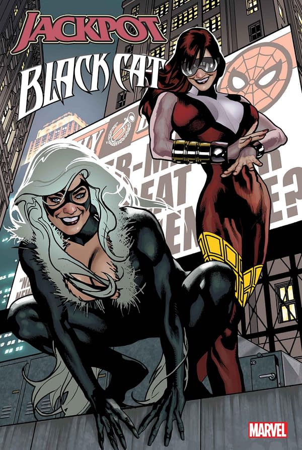 Cover image for JACKPOT AND BLACK CAT #1 ADAM HUGHES COVER