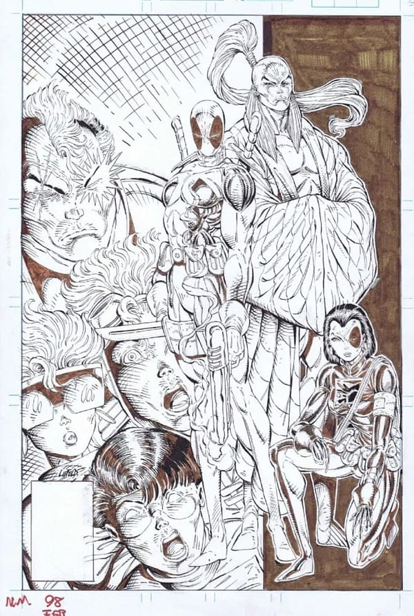 First Deadpool Appearance Original Art Listed For Sale At $7.5 Million