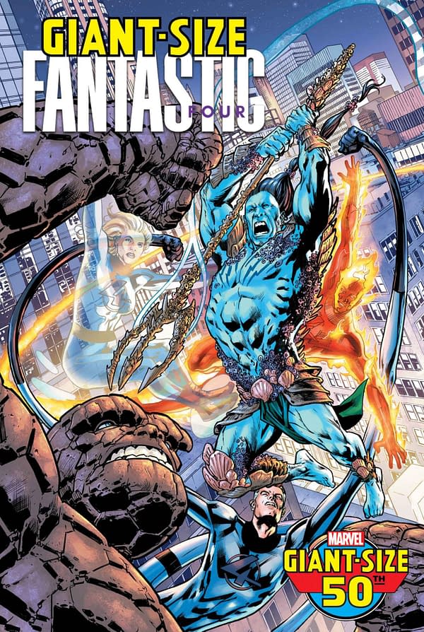 Cover image for GIANT-SIZE FANTASTIC FOUR #1 BRYAN HITCH COVER