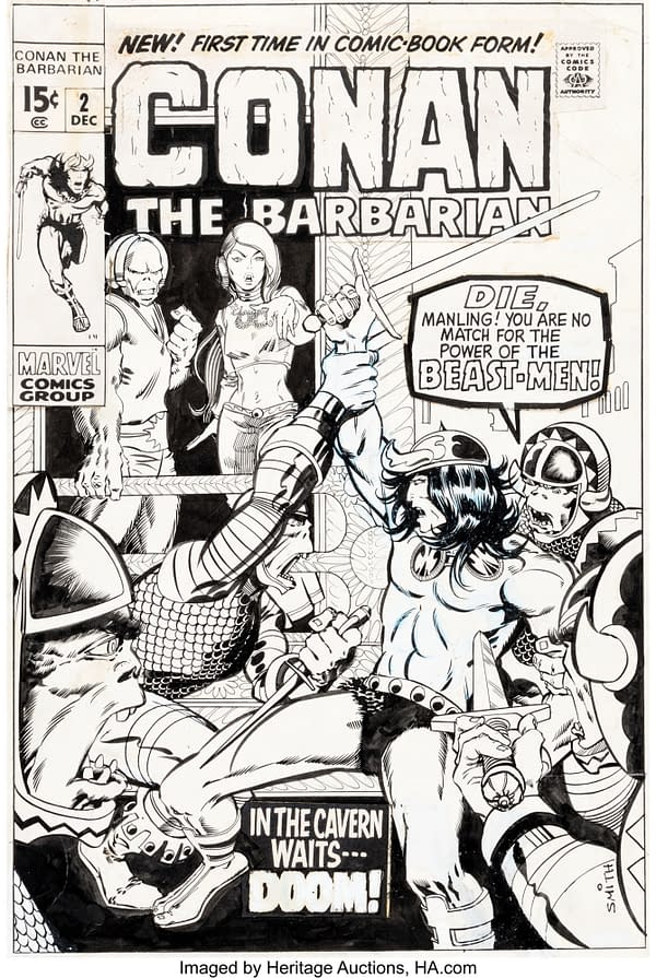Barry Windsor-Smith Conan and Weapon X Covers At Auction