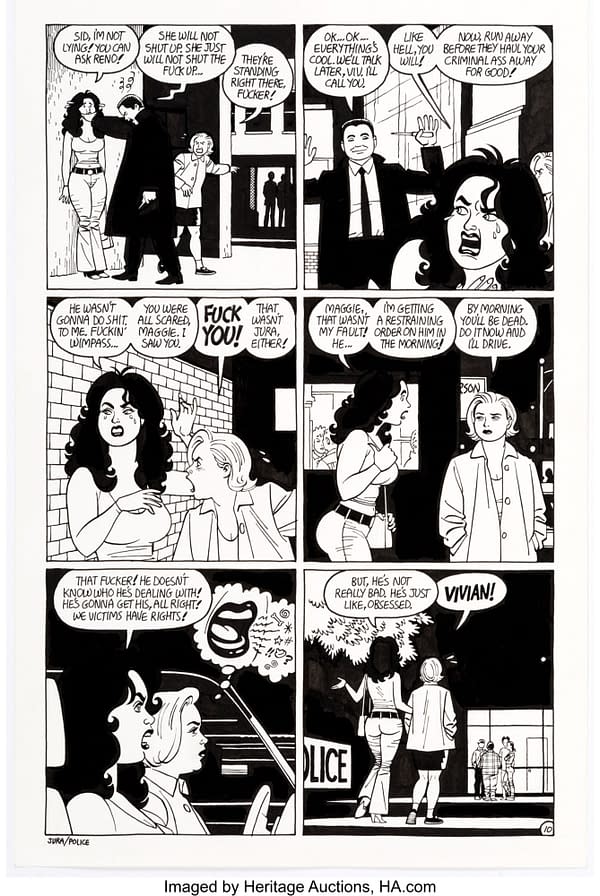 Love and Rockets page by Jaime Hernandez. Credit: Heritage