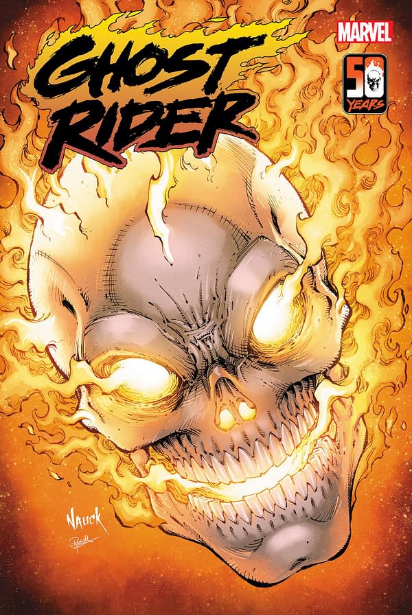 Cover image for GHOST RIDER 1 NAUCK HEADSHOT VARIANT