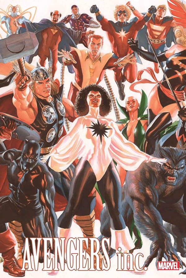 Cover image for AVENGERS INC. 1 ALEX ROSS CONNECTING AVENGERS VARIANT PART C