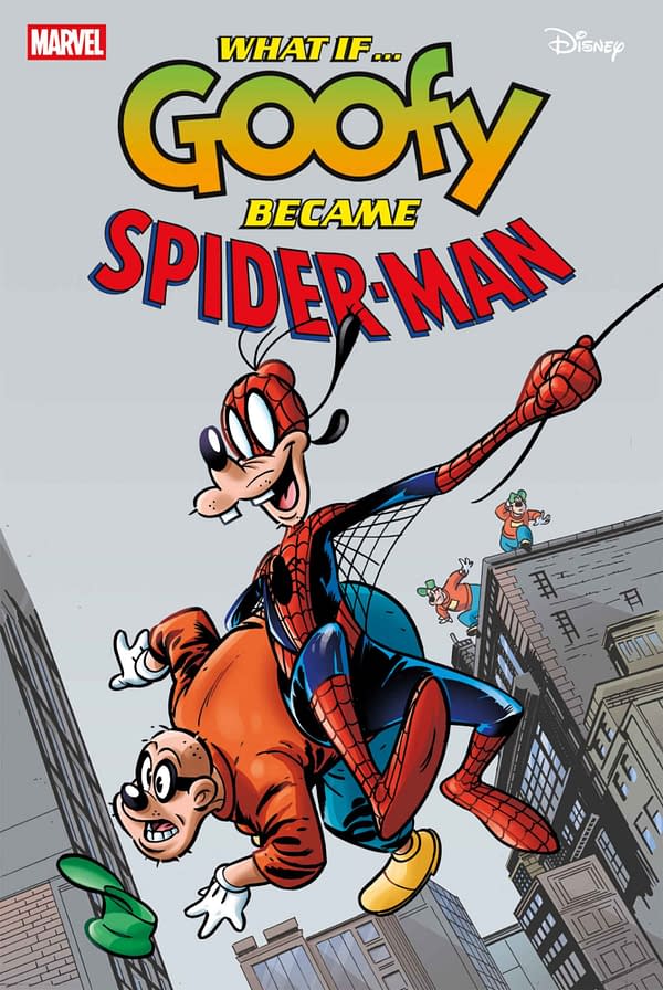 Cover image for MARVEL AND DISNEY: WHAT IF GOOFY BECAME SPIDER-MAN #1 FRANCESCO D'IPPOLITO COVER