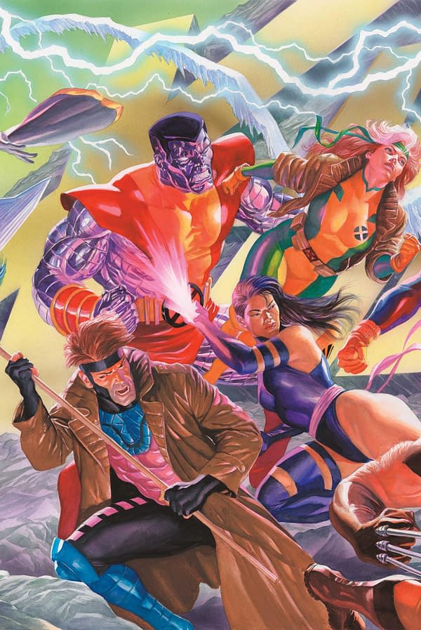 Cover image for DARK X-MEN 1 ALEX ROSS CONNECTING X-MEN VARIANT PART C [FALL]