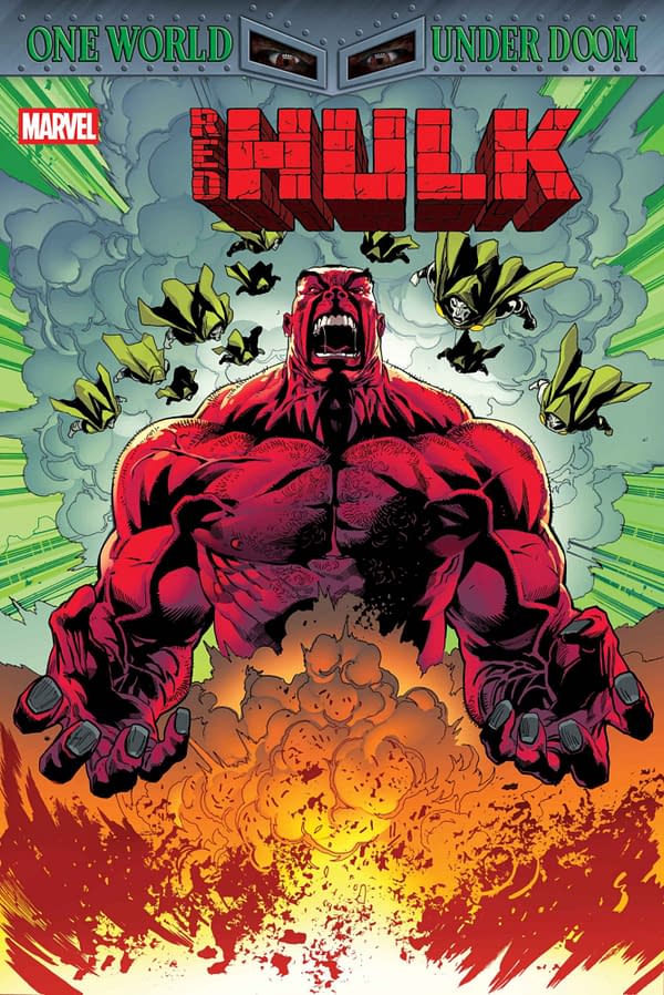 Cover image for RED HULK #4 GEOFF SHAW COVER