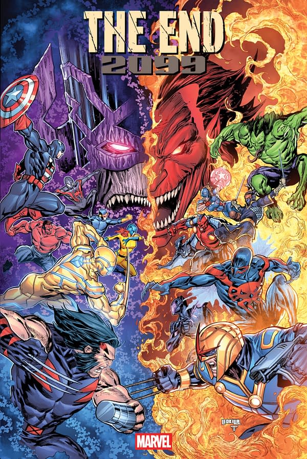 Cover image for THE END 2099 #1 KEN LASHLEY BATTLE VARIANT