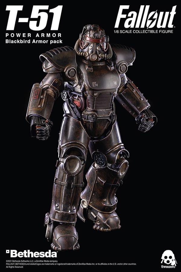 Fallout Blackbird Power Armor Set Arrives at threezero