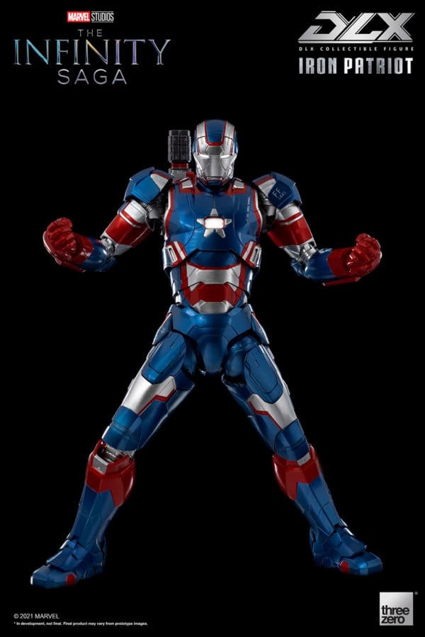 Iron Man III Iron Patriot DLX Figures Flies on in with threezero