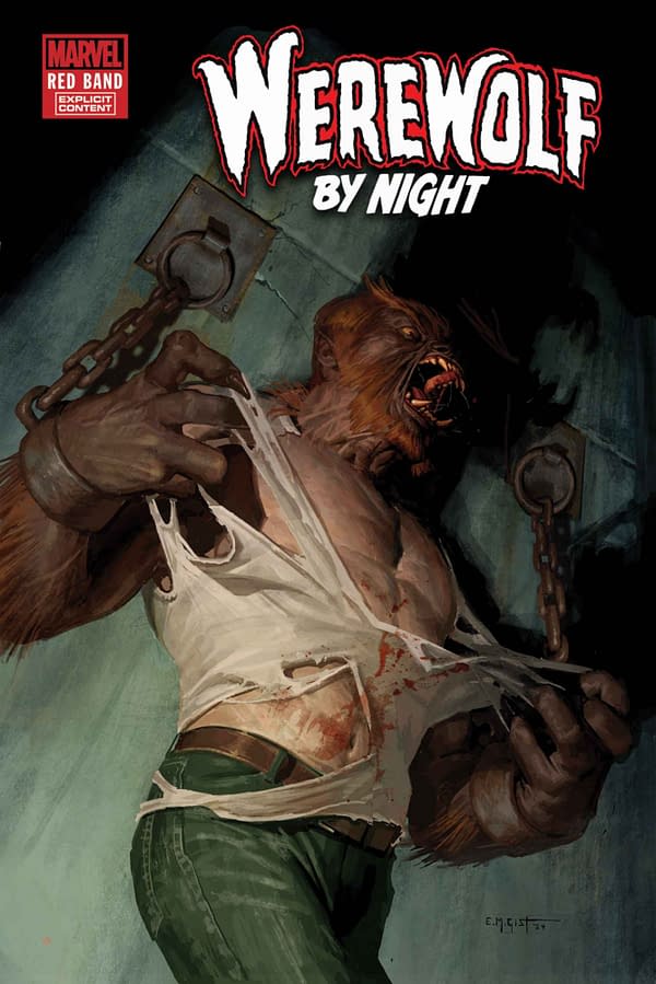 Cover image for WEREWOLF BY NIGHT RED BAND #9 E.M. GIST COVER