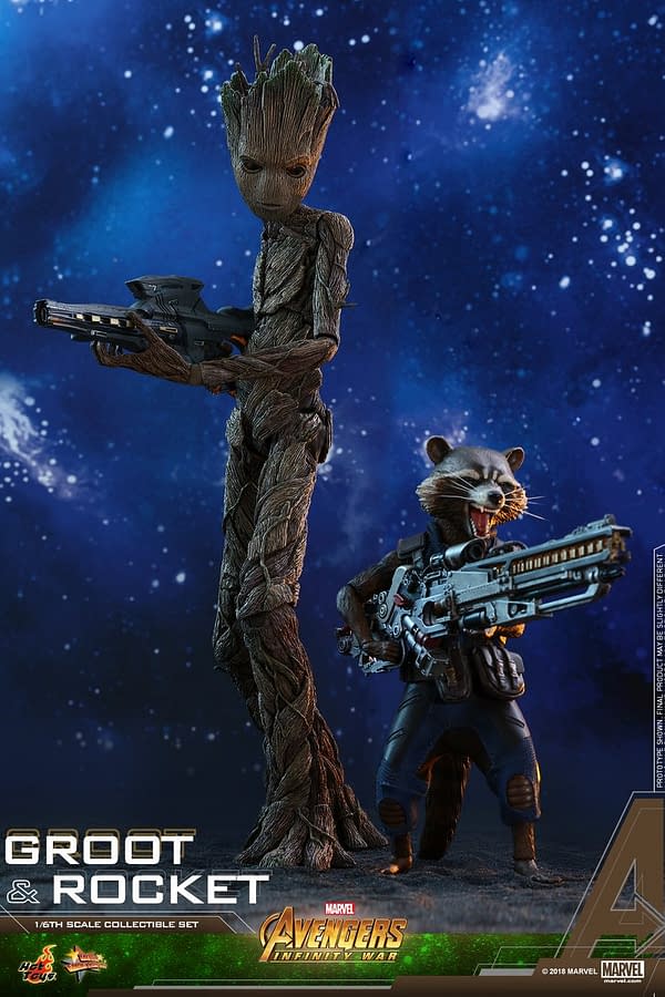 Rocket and Groot Infinity War Hot Toys 11